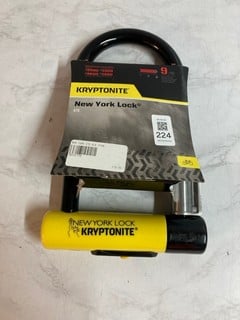 Lot 224  
            Nottingham SR5 - Delivery Only 

                
KRYPTONITE NEW YORK LOCK STD BLK STAN RRP: £119.99