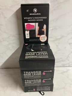 Lot 383  
            Nottingham SR5 - Delivery Only 

                
5 X ENDURA CLOTHING PRODUCTS TO INCLUDE ENDURA WOMEN'S ENGINEERED PADDED BOXER