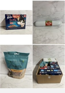 Lot 413  
            Nottingham SR5 - Delivery Only 
                
BOX OF VARIOUS PET FOOD PRODUCTS TO INCLUDE PURINA FELIX DOUBLY DELICIOUS OCEAN R...