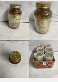 Lot 423  
            Nottingham SR5 - Delivery Only 
                
BOX OF SOLGAR PRODUCTS TO INCLUDE SOLGAR VITAMIN B1 500MG 31X100 FOOD SUPPLEMENTS...
