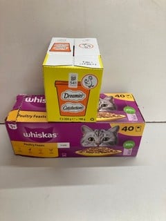 Lot 541  
            Nottingham SR5 - Delivery Only 
                
2 X PET FOOD PRODUCTS TO INCLUDE DREAMIES CATISFACITONS CAT TREATS