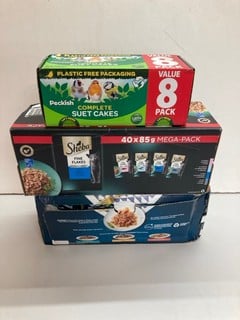 Lot 553  
            Nottingham SR5 - Delivery Only 
                
3 X PET FOOD PRODUCTS TO INCLUDE SHEBA FINE FLAKES CAT FOOD