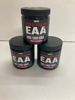 Lot 579  
            Nottingham SR5 - Delivery Only 

                
3 X WEIDER PREMIUM EAA ZERO BBE: 09/2025