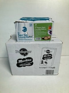 Lot 616  
            Nottingham SR5 - Delivery Only 
                
BOX OF VARIOUS PET FOOD PRODUCTS TO INCLUDE PEDIGREE MARKIES ORIGINAL DOG TREATS