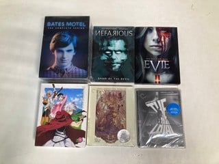 Lot 626  
            Nottingham SR5 - Delivery Only 
                
BOX OF VARIOUS DVDS TO INCLUDE BATES MOTEL THE COMPLETE SERIES DVD (SEALED) (18+ ...