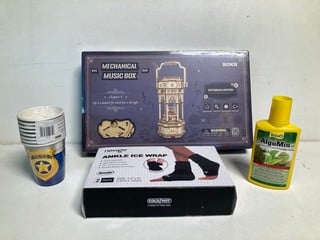 Lot 632  
            Nottingham SR5 - Delivery Only 
                
BOX OF VARIOUS ITEMS TO INCLUDE ROKR MECHANICAL MUSIC BOX