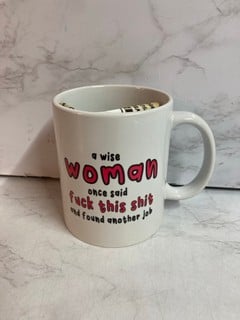 Lot 666  
            Nottingham SR5 - Delivery Only 
                
BOX OF VARIOUS MUGS TO INCLUDE A WISE WOMAN SAID MUG