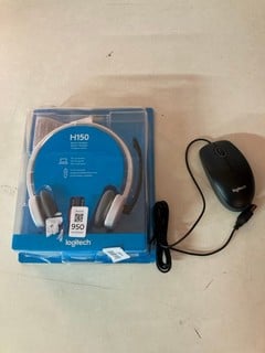 Lot 950  
            Nottingham SR5 - Delivery Only 

                
2 X LOGITECH PRODUCTS TO INCLUDE LOGITECH H150 STEREO HEADSET