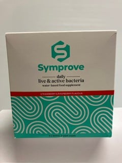 Lot 145  
            Nottingham SR6 - Parcel Delivery 
                
SYMPROVE DAILY LIVE & ACTIVE BACTERIA WATER-BASED FOOD SUPPLEMENTS STRAWBERRY & R...