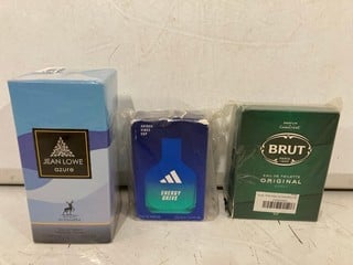 Lot 153  
            Nottingham SR6 - Parcel Delivery 

                
3 X MEN'S AFTERSHAVES INC ADIDAS ENERGY DRIVE