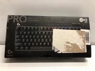 Lot 18  
            Nottingham SR6 - Parcel Delivery 
                
LOGITECH PRO X TKL LIGHTSPEED KEYBOARD ORIGINAL RRP £199.99