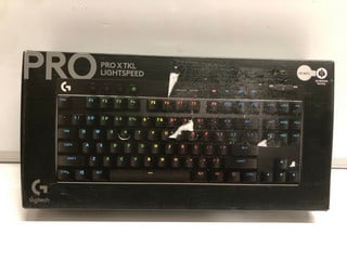Lot 19  
            Nottingham SR6 - Parcel Delivery 
                
LOGITECH PRO X TKL LIGHTSPEED KEYBOARD ORIGINAL RRP £199.99
