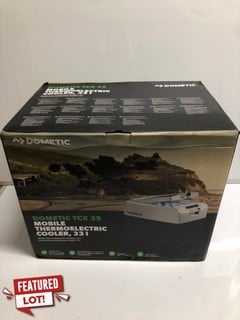 Lot 1  
            Nottingham SR6 - Parcel Delivery 
                
DOMETIC TCX 35 MOBILE THERMOELECTRIC COOLER 33L ORIGINAL RRP £259.00