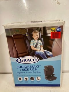 Lot 267  
            Nottingham SR6 - Parcel Delivery 

                
GRACO JUNIOR MAXI I-SIZE R129 HIGHBACK BOOSTER CAR SEAT