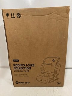 Lot 272  
            Nottingham SR6 - Parcel Delivery 

                
MAXI-COSI RODIFIX I-SIZE COLLECTION CHILD'S CAR SAFETY SEAT