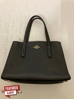 Lot 34  
            Nottingham SR6 - Parcel Delivery 
                
COACH BLACK LEATHER HANDBAG