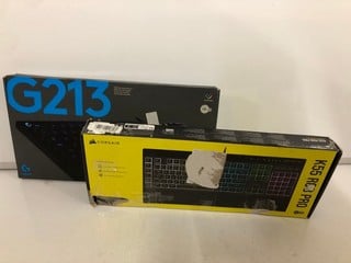 Lot 369  
            Nottingham SR6 - Parcel Delivery 
                
2 X GAMING KEYBOARDS INC CORSAIR K55 RGB PRO