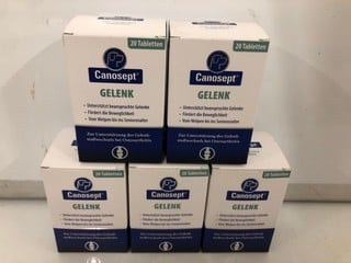 Lot 376  
            Nottingham SR6 - Parcel Delivery 
                
5 X CANOSEPT BOXED JOINT TABLETS (20PK - BBE: OCT 2025)