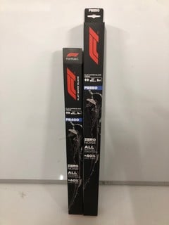 Lot 381  
            Nottingham SR6 - Parcel Delivery 
                
QTY OF FORMULA 1 FLAT WIPER BLADES 3 SETS
