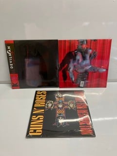 Lot 415  
            Nottingham SR6 - Parcel Delivery 
                
3 X VINYL RECORDS INC GUNS N' ROSES APPETITE FOR DESTRUCTION