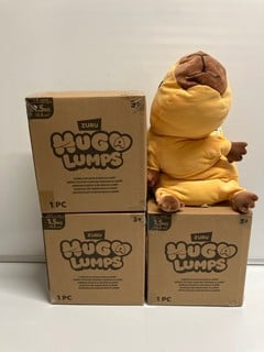 Lot 427  
            Nottingham SR6 - Parcel Delivery 

                
4 X ZURU HUG A LUMPS CUDDLE PLUSH TEDDIES