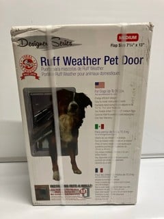 Lot 455  
            Nottingham SR6 - Parcel Delivery 

                
DESIGNER SERIES MEDIUM RUFF WEATHER PET DOOR (SEALED)