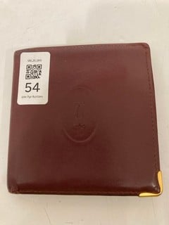 Lot 54  
            Nottingham SR6 - Parcel Delivery 
                
CARLIER PARIS LEATHER WALLET IN MAROON