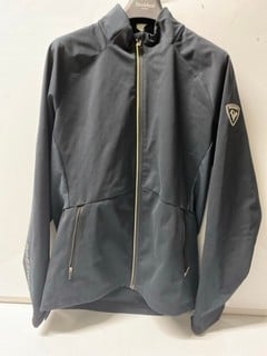 Lot 585  
            Nottingham SR6 - Parcel Delivery 
                
ROSSION NAVY ZIP JACKET (SIZE XL)