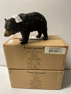 Lot 688  
            Nottingham SR6 - Parcel Delivery 

                
2 X NORTH AMERICAN BLACK BEAR WALKING STATUES