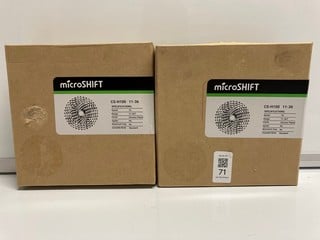 Lot 71  
            Nottingham SR6 - Parcel Delivery 
                
2 X MICROSHIFT 10 SPEED BIKE CASSETTES