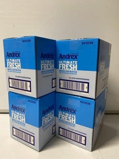 Lot 749  
            Nottingham SR6 - Parcel Delivery 

                
4 X ANDREX ULTIMATE FRESH BOXED FLUSHABLE WIPES