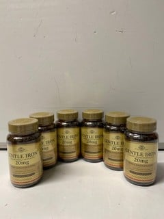 Lot 762  
            Nottingham SR6 - Parcel Delivery 

                
6 X SOLGAR GENTLE IRON 20MG FOOD SUPPLEMENTS (BBE: 08/2027)