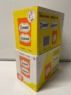 Lot 771  
            Nottingham SR6 - Parcel Delivery 

                
2 X DREAMIES CATISFACTIONS BOXED CAT TREATS (BBE: 10/11/2026)
