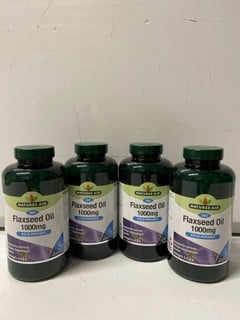 Lot 830  
            Nottingham SR6 - Parcel Delivery 

                
4 X NATURES AID FLAXSEED OIL 1000MG (BBE: 01/2027)