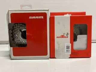 Lot 83  
            Nottingham SR6 - Parcel Delivery 
                
2 X BIKE PARTS INC SRAM PG-1130 11 SPEED BIKE CASSETTE
