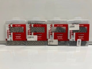 Lot 84  
            Nottingham SR6 - Parcel Delivery 
                
4 X SRAM BIKE CHAINS INC PC1031 10 SPEED CHAIN