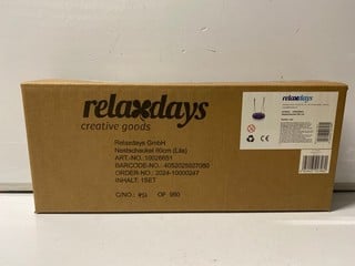 Lot 876  
            Nottingham SR6 - Parcel Delivery 
                
RELAX DAYS OUTDOOR HANGING SWING (SEALED)