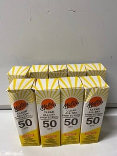 Lot 895  
            Nottingham SR6 - Parcel Delivery 
                
9 X MALIBU ALL DAY PROTECTION SPF50 CLEAR SUN SPRAYS 250ML