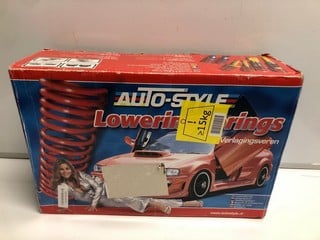 Lot 8  
            Nottingham SR6 - Parcel Delivery 
                
AUTO STYLE LOWERING SPRINGS