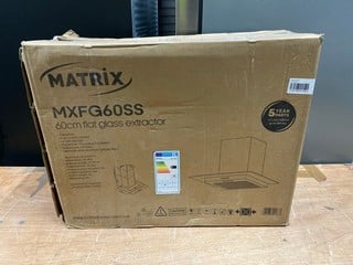 Lot 135  
            Nottingham SR2 - Delivery or Collection 

                
MATRIX 60CM FLAT GLASS EXTRACTOR MODEL NO: MXFG60SS ORIGINAL RRP £209.00