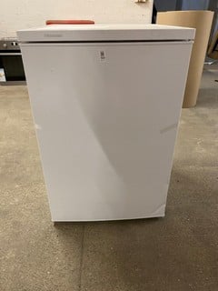 Lot 169  
            Nottingham SR3 - Delivery or Collection 

                
HISENSE UNDERCOUNTER FRIDGE MODEL NO: RL170D4BWE