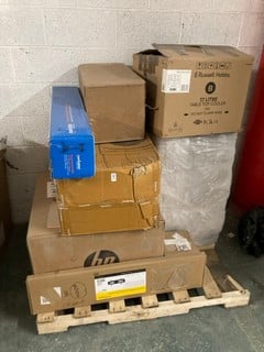 Lot 213  
            Nottingham SR3 - Delivery or Collection 

                
PALLET OF ITEMS TO INCLUDE RUSSELL HOBBS TABLE TOP COOLER