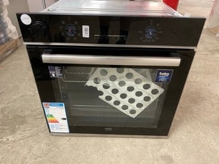 Lot 76  
            Nottingham SR3 - Delivery or Collection 

                
BEKO BUILT IN SINGLE OVEN MODEL NO: BBIS25300XC (EX DISPLAY)