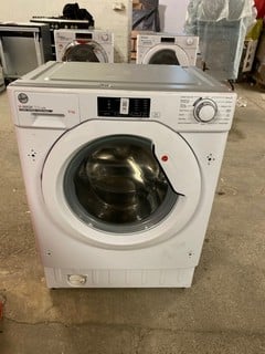 Lot 96  
            Nottingham SR3 - Delivery or Collection 

                
HOOVER INTEGRATED 8KG WASHING MACHINE MODEL NO: HBWS48D1W4-80 (EX DISPLAY)