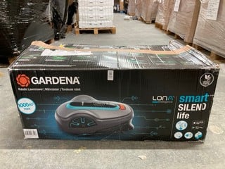 Lot 132  
            Nottingham SR6 – Delivery Or Collection 

                
GARDENA ROBOTIC LAWNMOWER (WITH CHARGER, PIN UNKNOWN)
