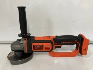 Lot 146  
            Nottingham SR6 – Delivery Or Collection 

                
BLACK+DECKER BCG720 CORDLESS ANGLE GRINDER (WITH BATTERY, NO CHARGER) (18+ ID MAY...
