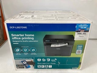 Lot 192  
            Nottingham SR6 – Delivery Or Collection 

                
BROTHER MONO LASER 3-IN-1 PRINTER MODEL: DCP-L2627DWE