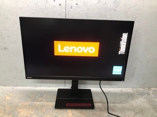 Lot 224  
            Nottingham SR6 – Delivery Or Collection 

                
LENOVO THINK VISION LCD 27" MONITOR MODEL: T27H-20 (WITH POWER CABLE, STAND AND B...