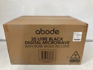 Lot 237  
            Nottingham SR6 – Delivery Or Collection 

                
ABODE 20L BLACK DIGITAL MICROWAVE WITH GOLD ACCENT (SEALED)