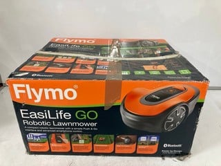 Lot 268  
            Nottingham SR6 – Delivery Or Collection 

                
FLYMO EASILIFE GO ROBOTIC LAWNMOWER (PIN UNKNOWN)